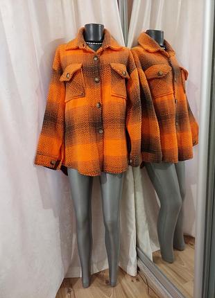 Тепла сорочка 👕жакет оверсайз