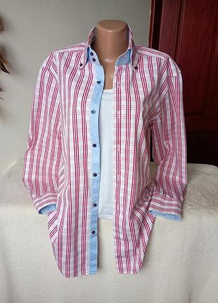 Рубашка в клетку хлопковая r2 westbrock l/xl размер