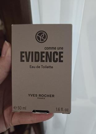 Мужская туалетная вода 50ml evidence yves rocher ив роше эвиденс ів роше