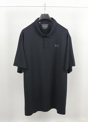 Чоловіча polo футболка under armour black big size