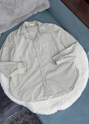 Сорочка мікро вельвет h&m жіноча м