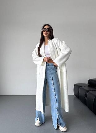 Кардиган довгий onesize альпака мохер в різних кольорах