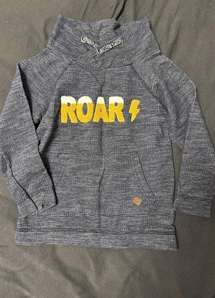 Худі толстовка sfera з написом roar на 5-6 років (розмір 110-116) стан ідеал