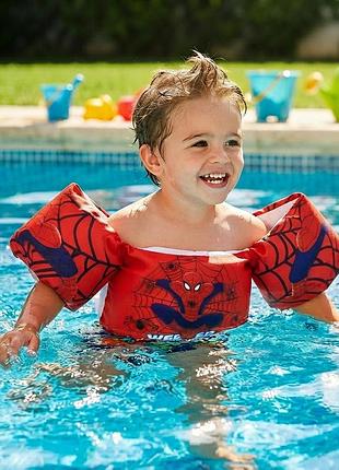 Детский жилет-крылышки / нарукавники для плавания «человек-паук» (spider-man / marvel)