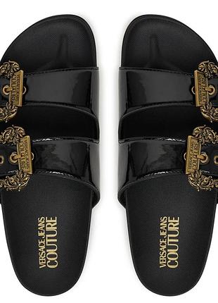 Шльопанці versace jeans couture чорні