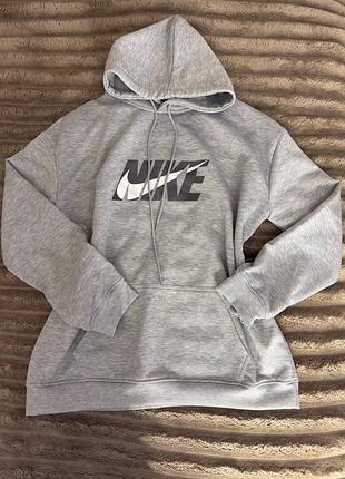 Сіра спортивна кофта толстовка nike