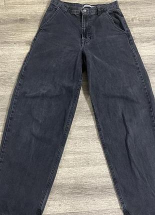 Beggy jeans/ беггі/ широкі джинси. темно сірі