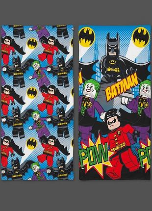 Яскравий дитячий підодіяльник lego batman (лего бетмен), 194х127 см. двосторонній!