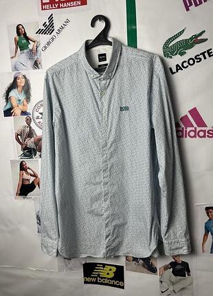 Оригинальная рубашка hugo boss монограммная