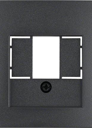 Накладка для розеток для гучномовців, usb-розеток, антрацит s.1