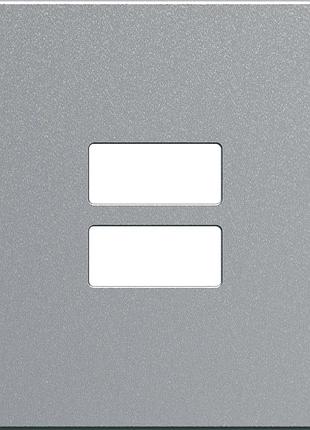 Накладка для розеток usb gallery, срібна