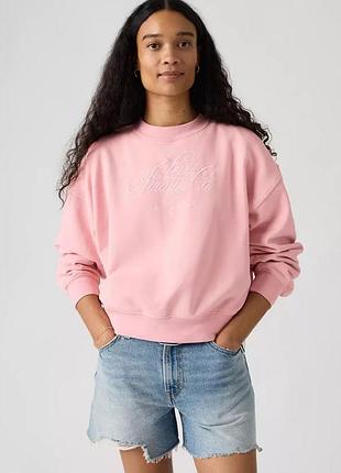 💛 levi's світшот  жіночий на флісі  розмір m,l