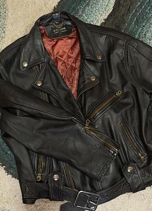 Вінтажна шкіряна косуха charm exclusive leatherwear london
