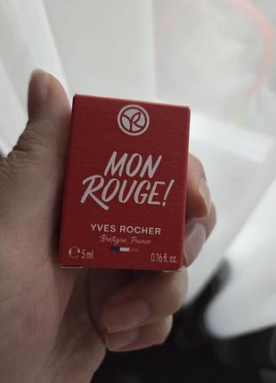 Парфюмированная вода mon rouge монт-руж 5мл ив рише пив роше yves rocher