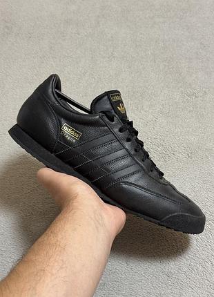 Adidas originals dragon black leather 46р 29.5см кросівки оригінал