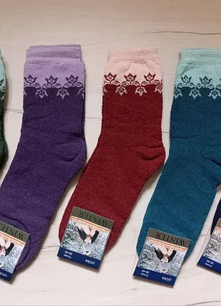 Женские теплые носки (махра) winter lycra 36-40 (12 пар в упаковке)