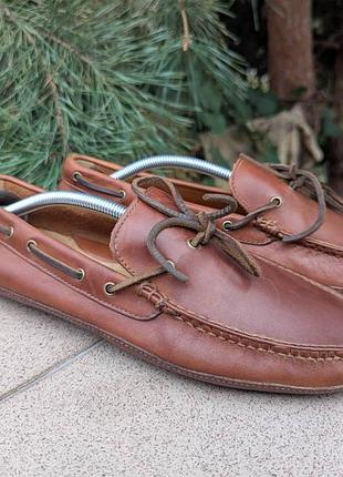 Мужские коричневые мокасины топсайдеры cole haan