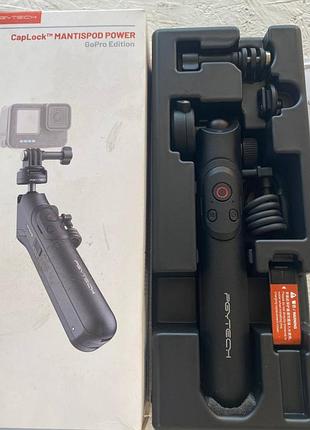 Штатив ручка селфи-палка с акб pgytech caplock mantispod power у версії gopro edition
