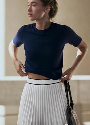 Вязаная футболка zara вʼязана футболка