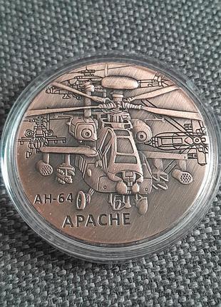 Памятна монета ah-64 apache us army