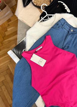 Боді фуксія zara 🤍