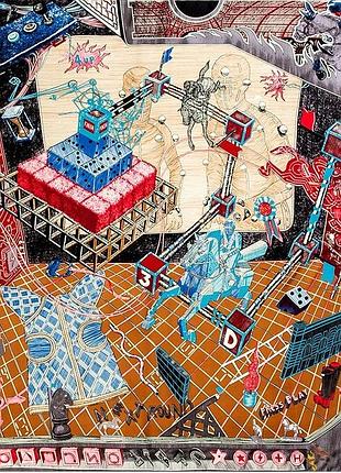 Велика шовкова хустка hermès «the game»