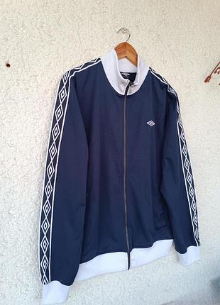 Кофта олимпийка umbro l спортивная мастерка casual под vintage с лампасами