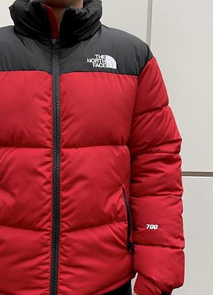 Пуховик красный the north face 700
