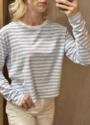 Лонгслів в смужку h&m розмір xl