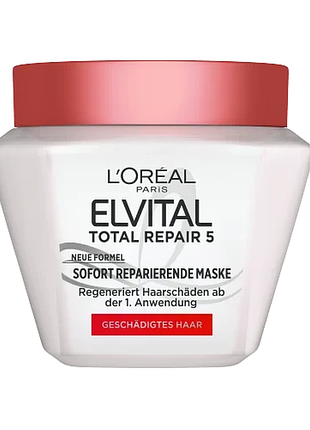 Маска для відновлення сильно пошкодженого волосся l'oreal paris elvital total repair 5 300 мл
