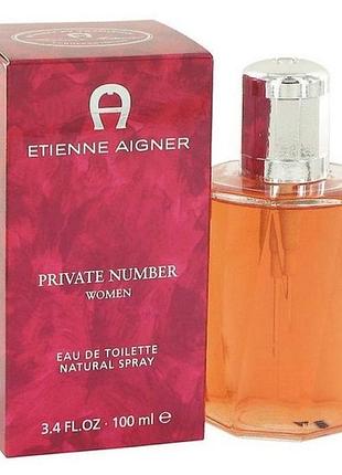Туалетна вода жіноча etienne aigner private number 100 мл