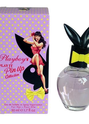 Туалетна вода жіноча playboy play it pin up 50мл. оригiнал
