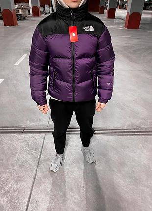 Пуховик the north face 700 фиолетовый