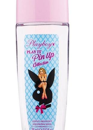 Спрей для тіла парфумований жіночий playboy play it pin up 75мл.