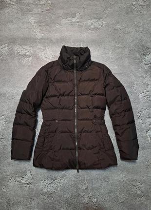 Оригинальная пуховая куртка tommy hilfiger down jacket | s | шоколадный цвет