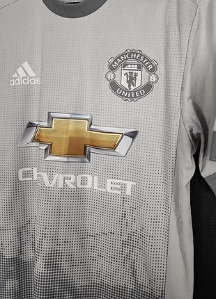 Футболка футбольна форма manchester united 2017 2018 third shirt jersey adidas b30973 sz 5 player issue