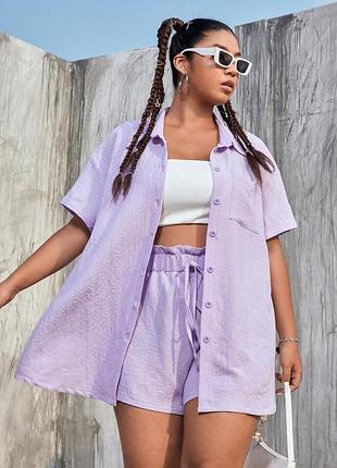 Shein 20-22 р бузковий костюм