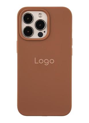 Чохол silicone case full size (aa) для iphone 13 pro max 93.new brown