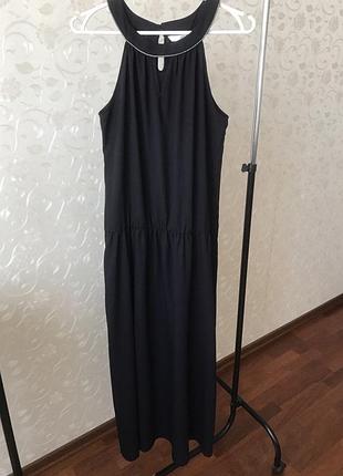 Довга чорна сукня promod