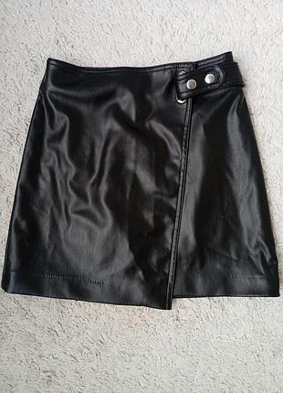 Юбка женская из экокожи от divided бренда h&m,eur 36, международный s