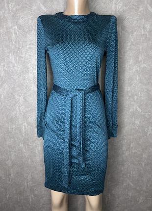Tory burch шовкова сукня з поясом