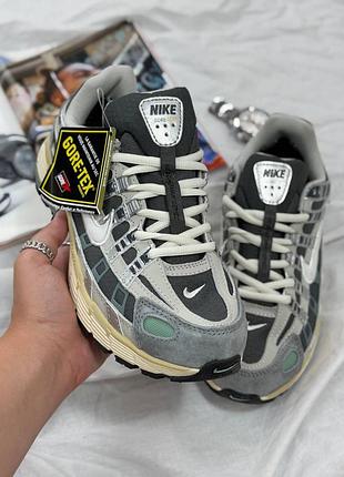 Р.37-45 кроссовки nike p-6000 green gore tex, термо артикул 0745