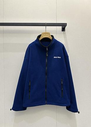 Флиска женская miu miu полярный премиум кофта соп худи fleece polar миу миу