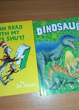 Книга на английском языке о динозаврах dinosaurs