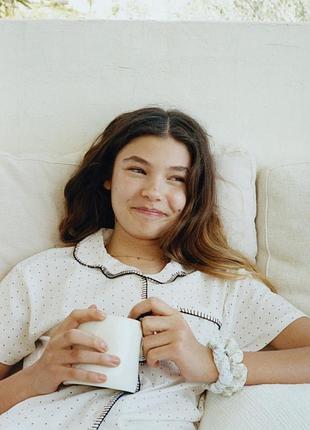 Пижама zara трикотаж на девочку