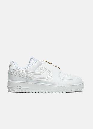 Чоловічі білі кросівки nike air force 1 low lxx zip serena williams white х найк ейр форс 41