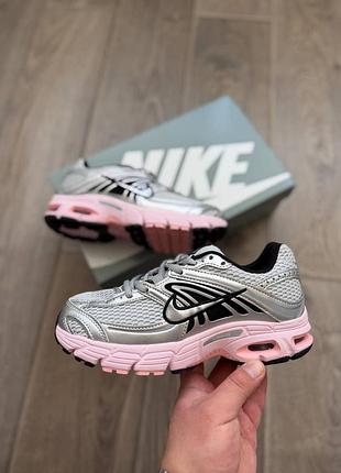 Жіночі сірі кросівки nike air max moto 2k pink silver black х найк 36