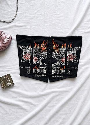 Цікавий топ гранж opium бондо / бандо від asos