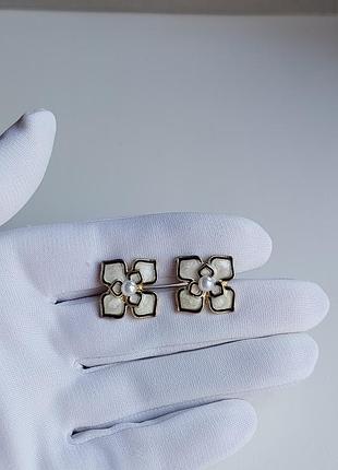 Сережки біжутерія з емаллю