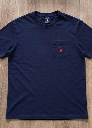 Футболка u.s. polo assn.
базовая модель с нагрудным карманом, темно-синий цвет, вышитая эмблема на кармане, классический крой
состав: хлопок